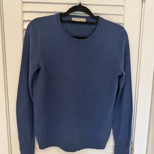 Everlane Blue Crewneck Cashmere Sweater